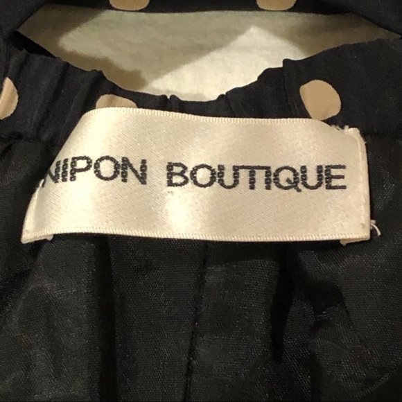 Vintage Silk Nipon Boutique polka dot cutout dress - Picture 5 of 14